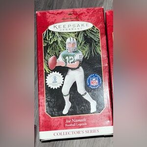 Joe Namath Football Legends Hallmark Ornament 3rd in Collector's Series 1997 HTF